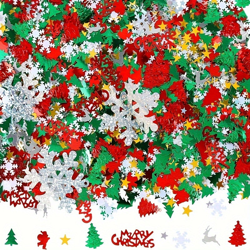 Christmas Table Confetti Set - Santa, Snowflakes, Elk, Letters, Tree