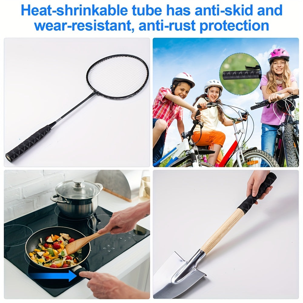 Waterproof Heat Shrink Fishing Rod Grip Cover - Non Slip for Racket and Shovel