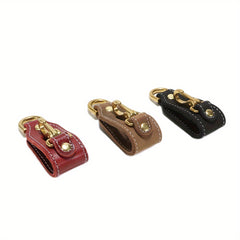 Cowhide Waist Hanging Keychain Hook Buckle for Outdoor Survival