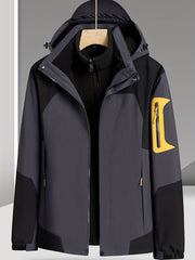 Men's Waterproof Windbreaker Jacket Sherpa Lined Coat