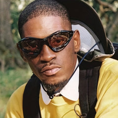 Men's Large Frame Cat Eye Hollow Out Sunglasses