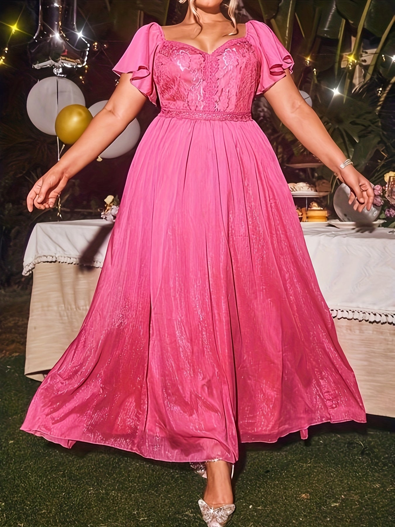 Bridesmaid Dress Sweetheart Neck Maxi Evening Formal Dress