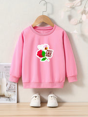 OERYUI Kids Sweet Like Honey Print Sweatshirt - Comfy Pullover