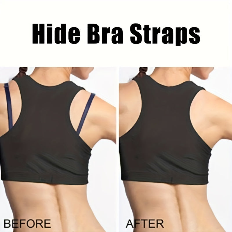 5pcs Invisible Bra Strap Clips Non Slip Buckles Conceal Bra Straps