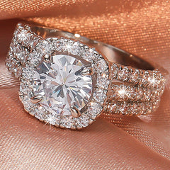 Zircon Women's Wedding Engagement Ring