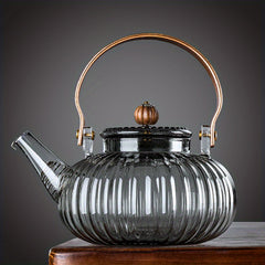 Glass Teapot Heat Resistant Glass Teapot With Tea Filter Thickened Glass Tea Pot