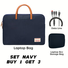 15.6 inch Laptop Bag Waterproof & Shockproof Faux Leather