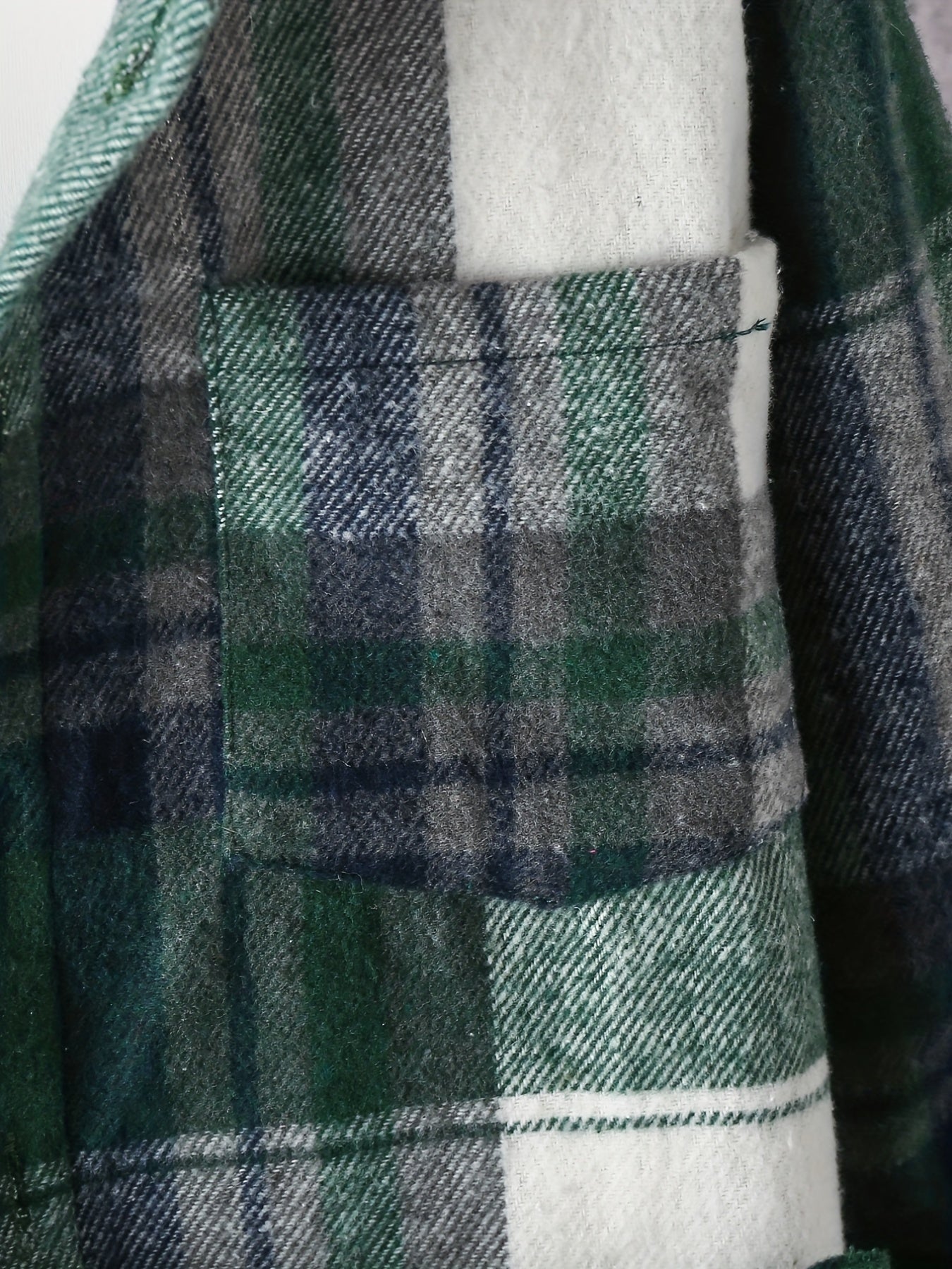 Boys Plaid Print Hooded Shirt Coat Long Sleeve Casual Button Closure