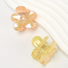 2 Flowers Shaped Claw Clip Hair Accessories for Girls Kids