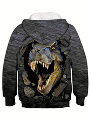 3D Dinosaur Kid's Hoodie Long Sleeve Top Boy's Clothes