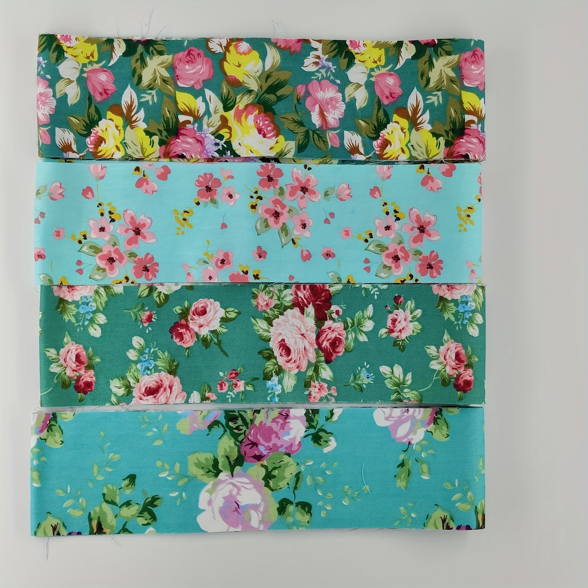 8pcs Twill Tie Cotton Jelly Roll Patchwork Cloth Set DIY Crafts