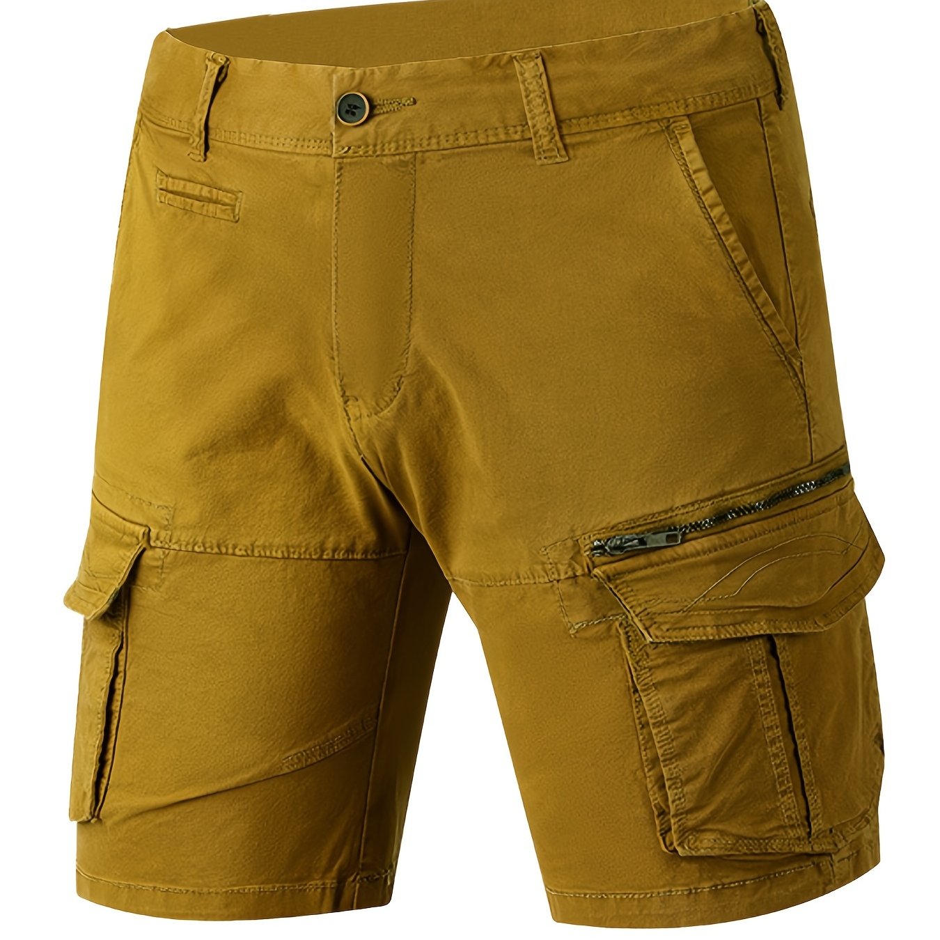 Men's Lightweight Cotton Cargo Shorts with Flap Pocket