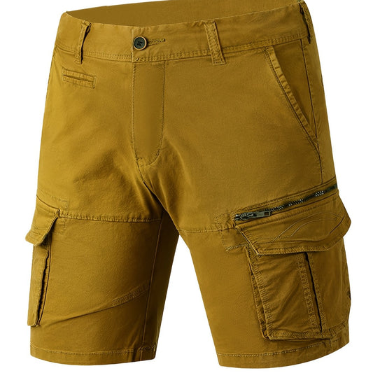 Men's Lightweight Cotton Cargo Shorts with Flap Pocket