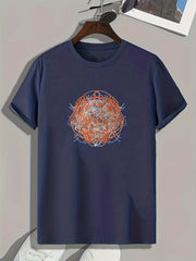 Graffiti Print Men's Graphic T-shirt Casual Comfy Tees For Summer