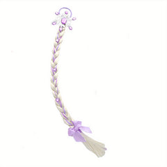 Snowflake Braid Hair Wigs with Hair Tie for Girls Princess