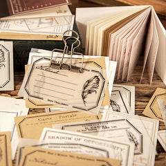 Inviscid Notepad Retro Decorative Paper for Reading Enthusiasts