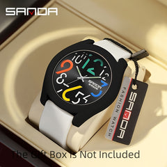Sanda Colorful Strap Waterproof Digital Quartz Watch