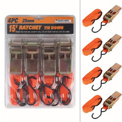 Thickened Ratchet Tensioning Strap Cargo Binding Strap Car Fastener