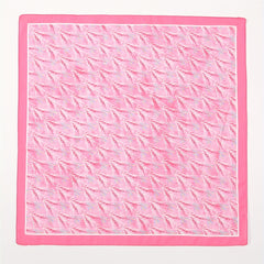 Pink Wheat Print Bandana Graffiti Neckerchief Silk Head Wrap Hair Accessories