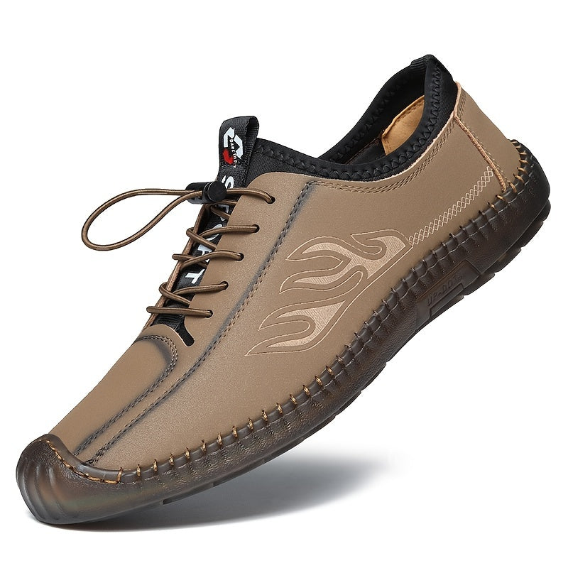 Men's Comfortable No Tie Sneakers Breathable Casual Walking Shoes