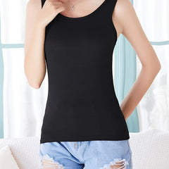 Solid Home Vest Top Cami Tank - Women's Lingerie