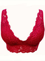 Lace Wireless Bra Comfy & Breathable Women's Intimates