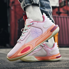Men's Lace Up Sneakers Breathable Shoes For Running Basketball
