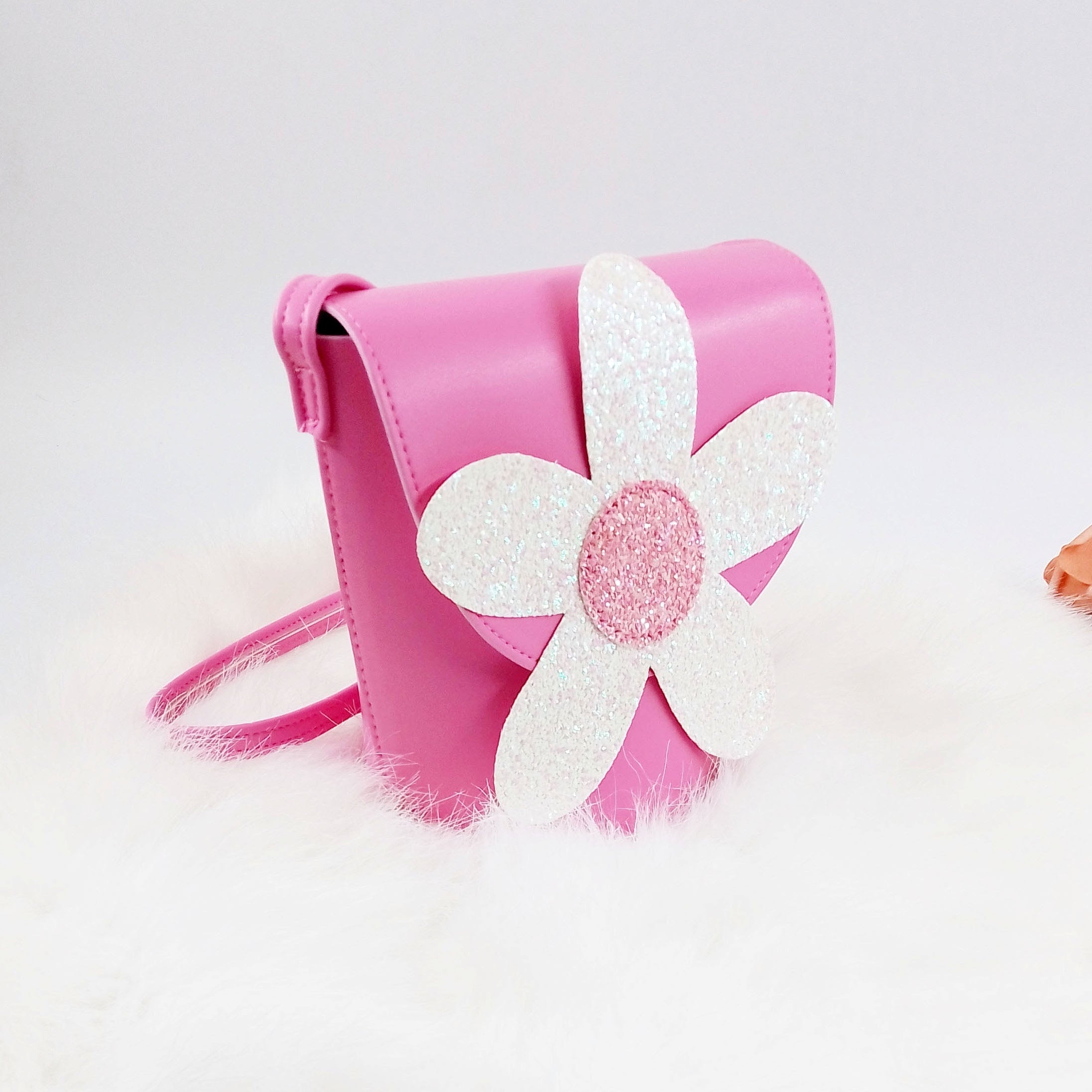 Flower Decor Small Crossbody Bag For Girls