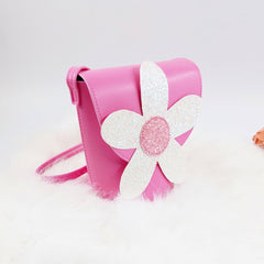 Flower Decor Small Crossbody Bag For Girls