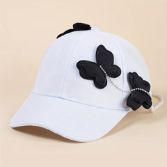 Butterfly Chain Decor Baseball Cap & Sun Hat Adjustable