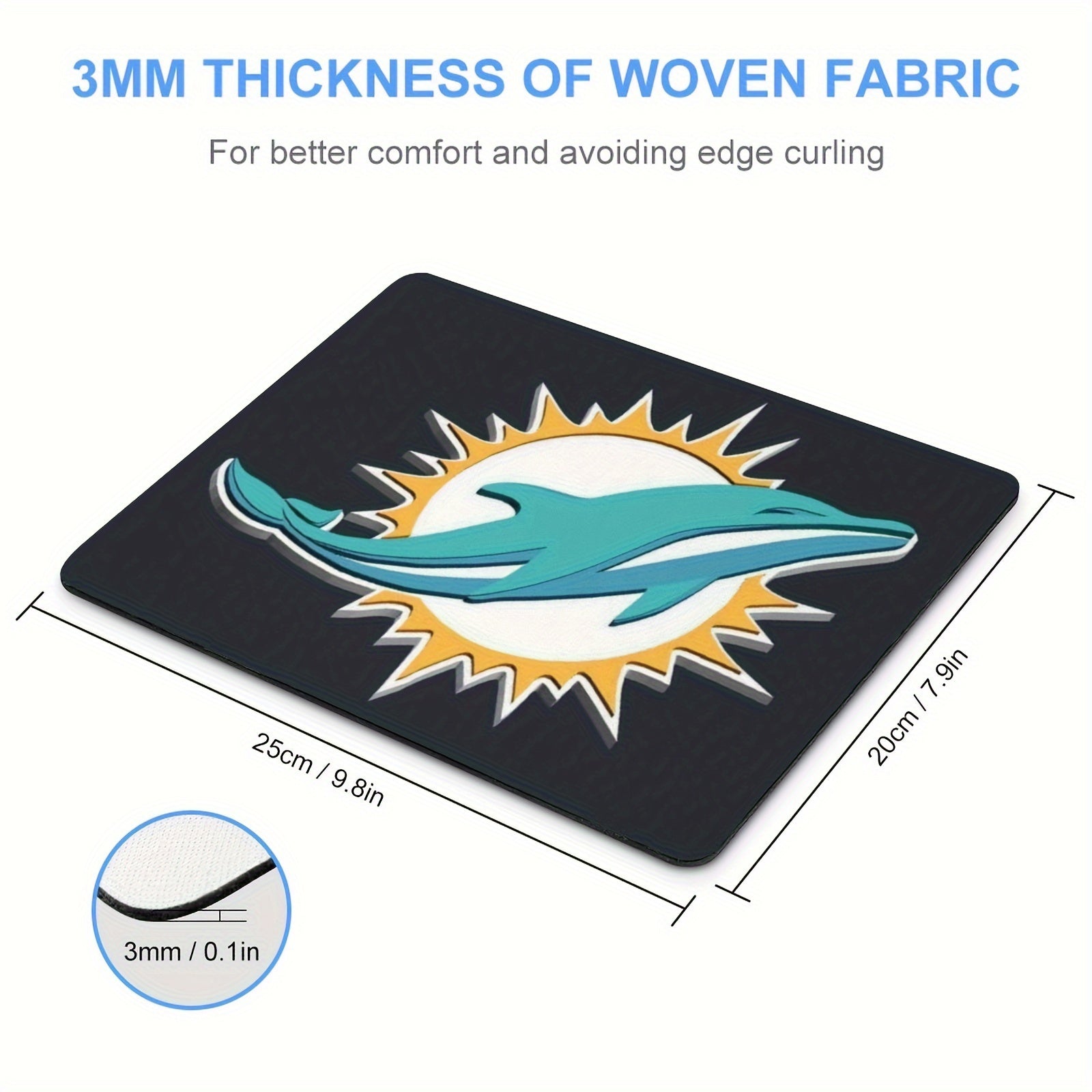Custom Mouse Pad Personalized Mat Non Slip Base Washable Mousepad