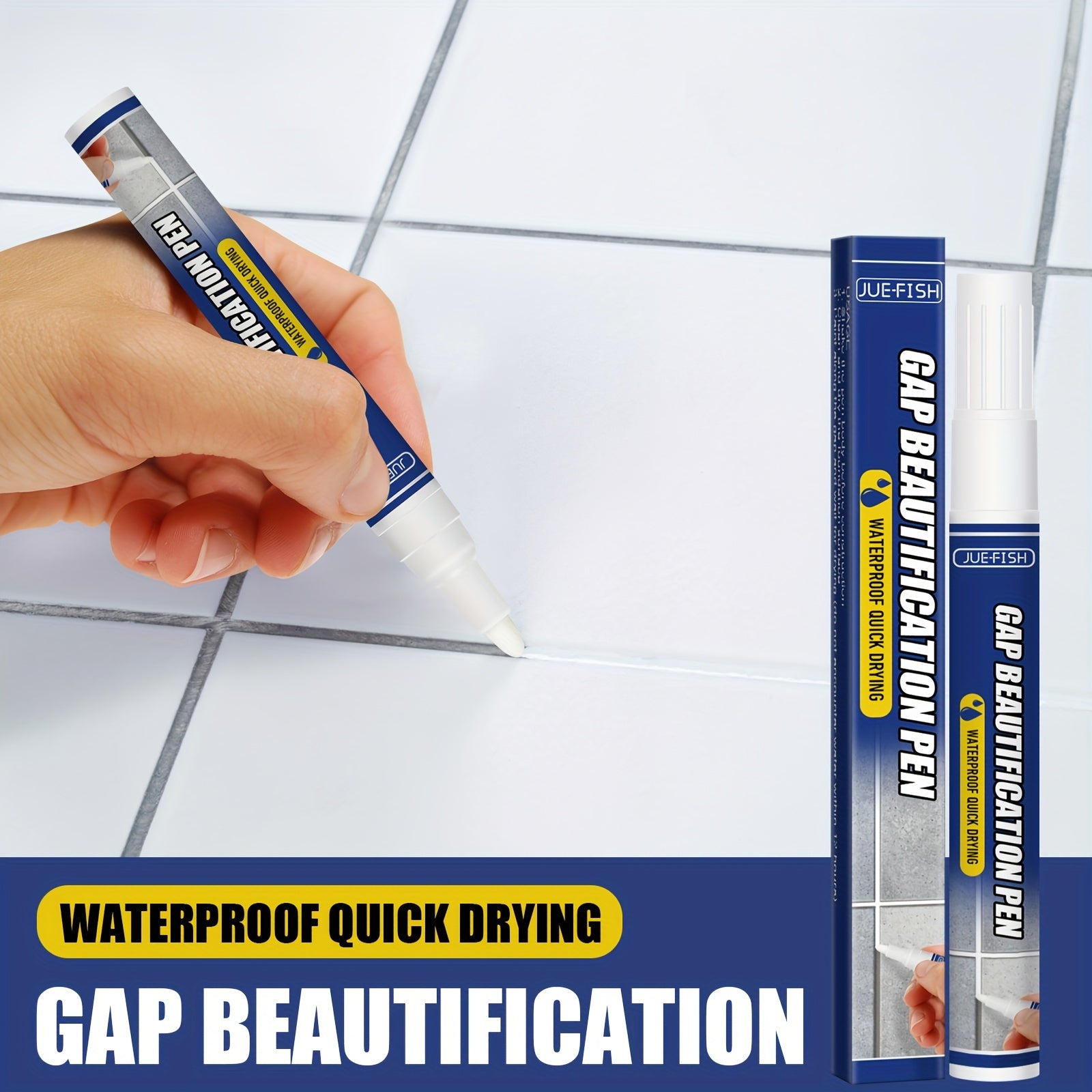 Grout Pen for Beautifying & Waterproofing Floor, Sink, and Tile Gaps