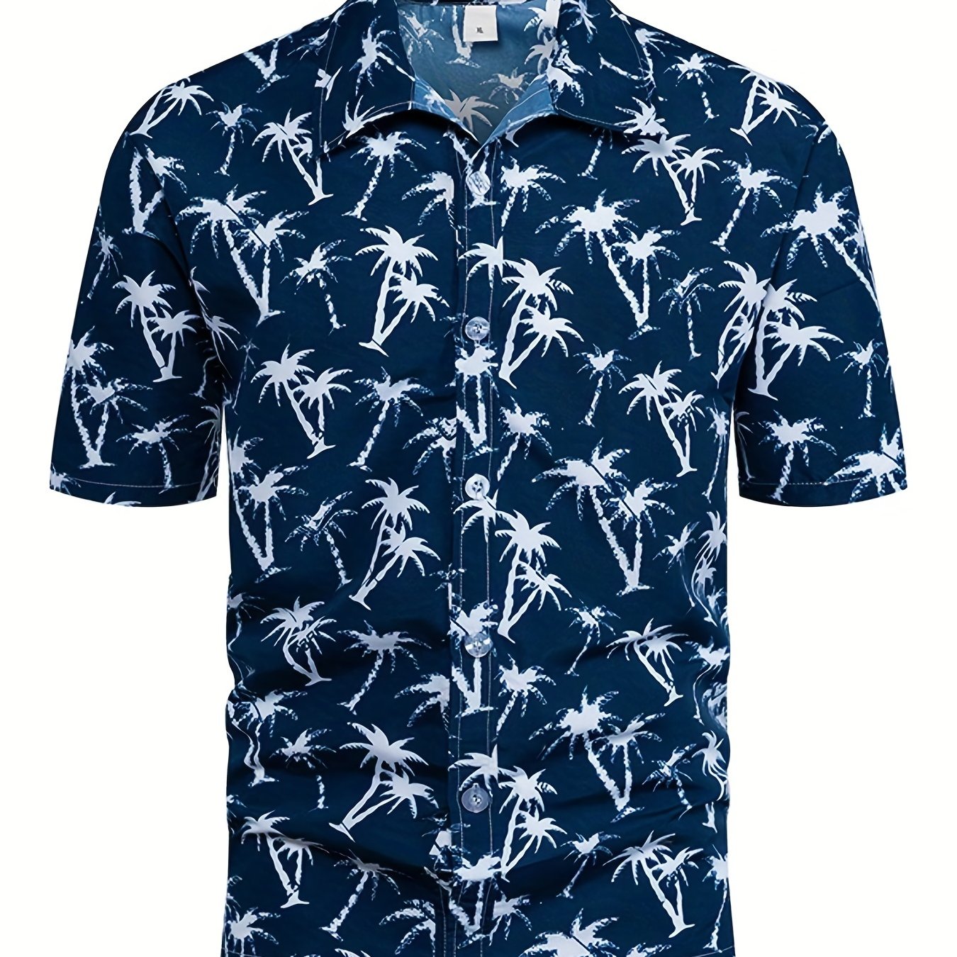 Men's Hawaiian Style Graphic Print Short Sleeve Shirt