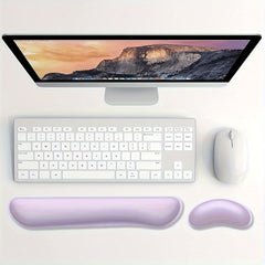 Keyboard & Mouse Wrist Rest Set Memory Foam Support Easy Typing & Pain Relief