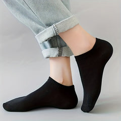 30 Pairs Women's Low Cut Ankle Socks Soft & Lightweight Solid Stockings