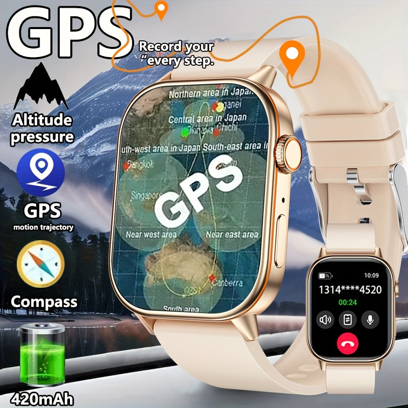 GPS Smart Watch 5 HD Display Altitude Air Pressure Stopwatch 170 Sports M