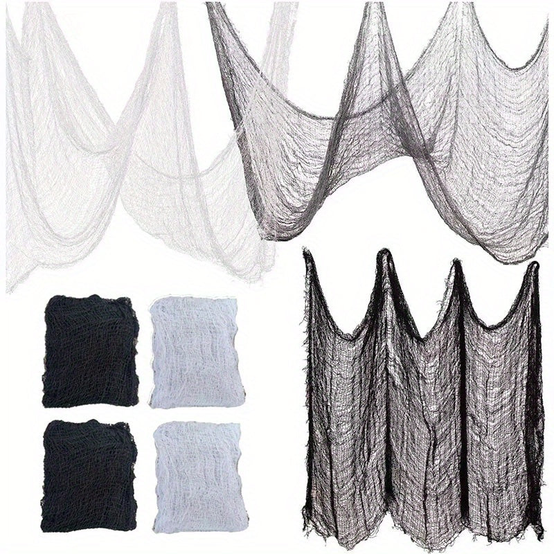 Halloween Creepy Cloth 4Pcs Spooky Scary Gauze Decorations Party Indoor Outdoor