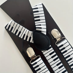 Adjustable Piano Keyboard Suspenders Music Party Supplies