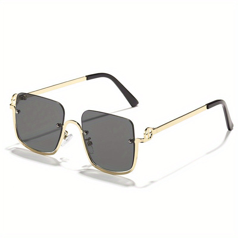 Men's Half Frame Sunglasses Couple's Versatile Sunglasses