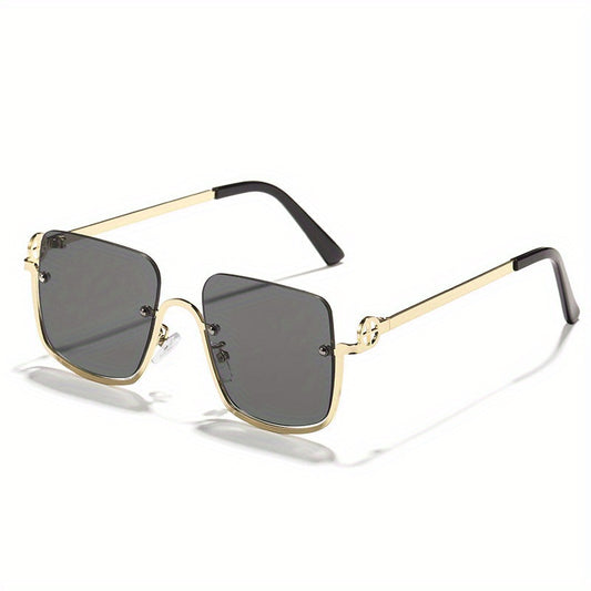 Men's Half Frame Sunglasses Couple's Versatile Sunglasses