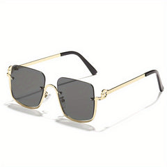 Men's Half Frame Sunglasses Couple's Versatile Sunglasses