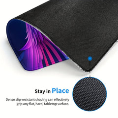 Square Sewn Edge Mouse Pad Eagle Wings Pattern Office Home Gaming Desktop Laptop