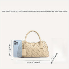 Hand Woven Bowling Women'S Bag Large Capacity Messenger Bag