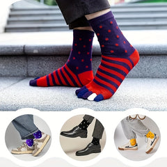 Striped Cotton Toe Socks for Sports, 1 Pair