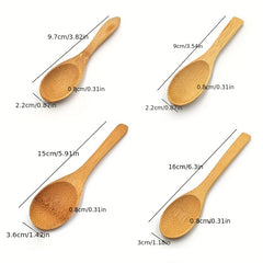 Bamboo Wood Spoon Nonstick Heat Resistant Cooking Serving Salad Stir