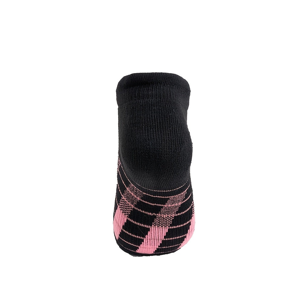 AceFine 6 Pairs Colorblock Sports Socks Women's Stockings