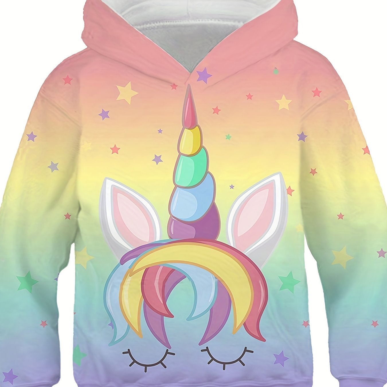 Girls Unicorn Hoodie Boys Cartoon Sports Hoodie Coat