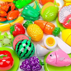 MARPHY Kitchen Simulation Toys 22pcs Choke Le Food Toys with Storage Bags