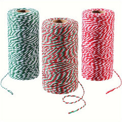 3pcs Candy Rope Ribbon 2mm Cotton Rope For Gift Packaging Arts And Crafts