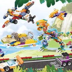 Dino Building Blocks 24 Grids Set Dinosaur Toy 24 Days Countdown